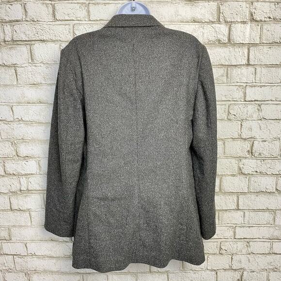 J.Jill Blazer Jacket Knit Wool Viscose Stretch Oversize Gray NEW NWOT XS - Picture 2 of 8